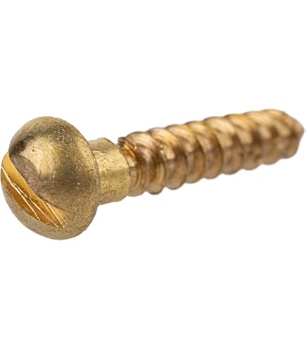 Bois Vis M3.5 x 12mm Fendu Plat Tête Laiton Autotaraudant Vis 100 Pcs