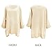 Exlura Women's Casual V Neck Loose Oversized Pullover Sweater High Low Knitted Jumper
