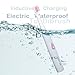 Sonic Electric Rechargeable Toothbrush with Induction Charging Base & 4 Replacement Heads, Deep Clean Electric Waterproof Toothbrush for Sensitive Gum Care