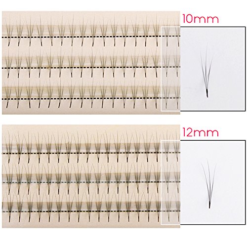 Scala 90 pieces 8-14mm C Curl 3 Root Thickness 0.07mm Individual Lashes Black False Eyelash Natural Soft Long Cluster Extension Makeup Beauty Health Makeup Fake Eyelashes (13mm)