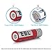 EBL 18650 Battery Lithium-ion 3000mAh 3.7V Low Self Discharge Rechargeable Batteries, 4 Counts