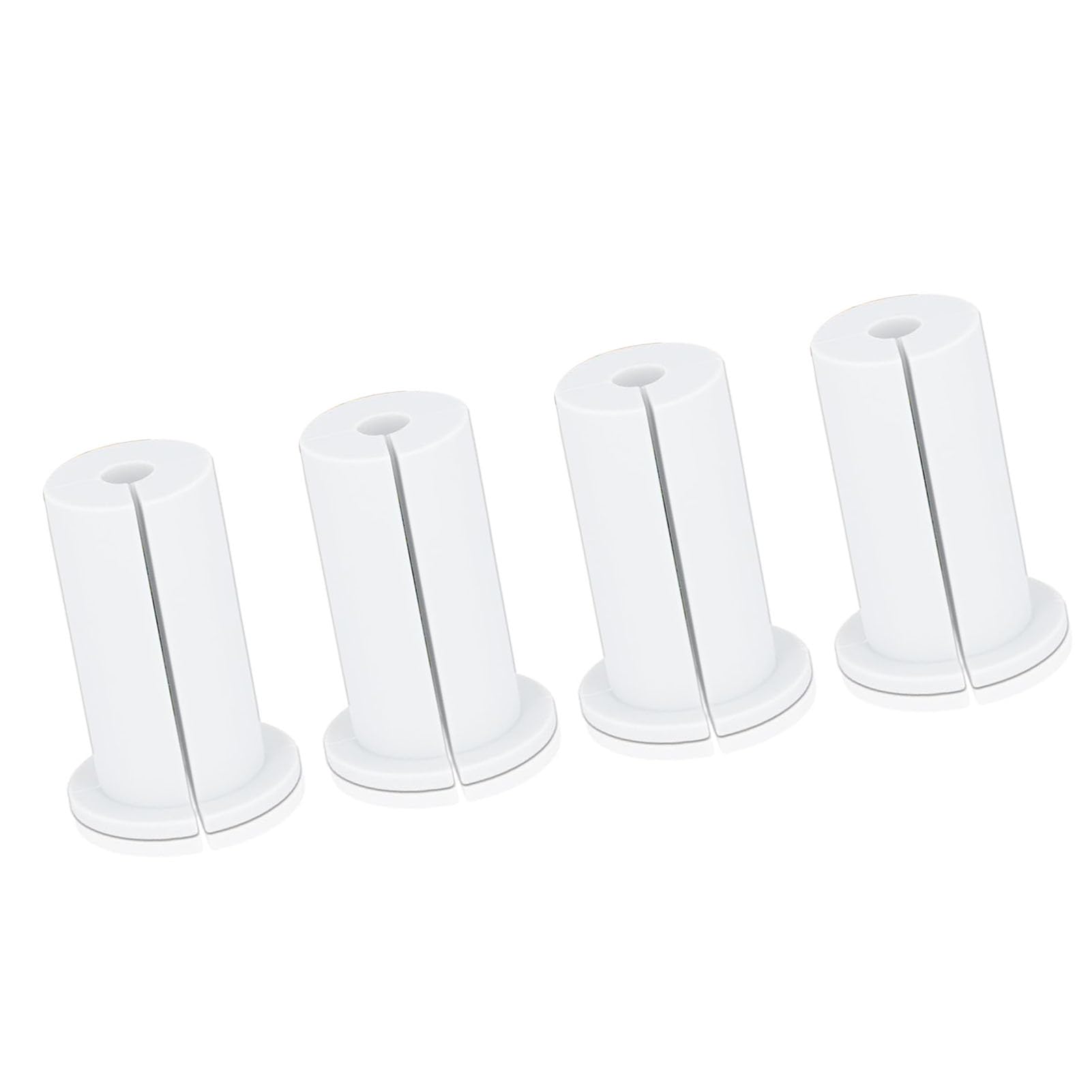1 Inch Cable Routing Kit Sturdy Ethernet Cable Grommet, Easy to Use Wall Grommet for Cable Organization, 4PCS Compact Cable Pass Through Grommet (White)