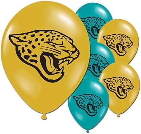 10 Jaguars American Football Sports Party Printed Latex Balloons