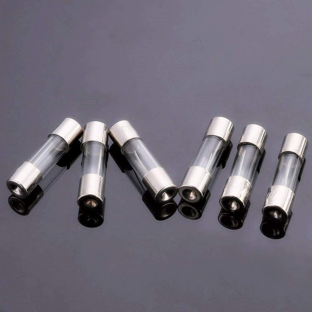 SIXQJZML 10 Pack F0.5AL 500mA Fast-Blow Fuse 0.5A 0.5amp 125V Glass Fuses 0.2 x 0.78 inch / 5 x 20 mm (125Volt F0.5A): Industrial & Scientific