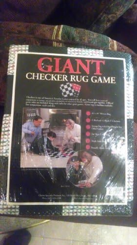 Giant Checker Rug Game by Clarion Specialty Products