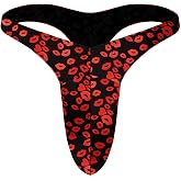 YEMYIQZ Men G-Strings Thongs Exotic Stretch Sexy Underwear Valentine's Day Gift for Him Men Bikini Briefs Bulge Pouch Pants