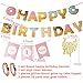 Donut First Birthday Party Set, Donut 1st Doughnut Birthday Party Decoration Include Donut Grow Up Cake Topper Donut Foil Balloon High Chair Banner for Donut 1st Birthday Décor