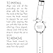WRISTOLOGY Womens Easy Interchangeable Metal Watch Band - 14, 16, 18, 20 MM - 18 Options (18, Gold Mesh)