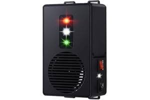 Loraffe Rodent Electronic Repellent Ultra Sonic Under Hood Animal Repeller Battery Operated Rat Strobe Light Mouse Deterrent for Car Engine Garage Home Warehouse Pest Prevention Vehicle Protection