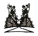 IFLOVE Womens Lace Sleeveless Crop Top Vest Ladies Bralet Bra Bralette Cami Tank (US 8, A)