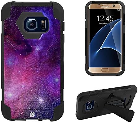 Fxclusive For Samsung Galaxy S7 Edge 2016 ReleaseArt Image Design Heavy Duty Rugged Impact Hybrid Hard Shell Case Kickstand Protective Cover - Galaxy Stars