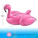 Breco Huge Inflatable Pink Flamingo Pool Float - Large 6+ Foot Floatie for Kids and Adults with Riding Handles - Extra Thick Heavy Puncture Resistant Duty Vinyl