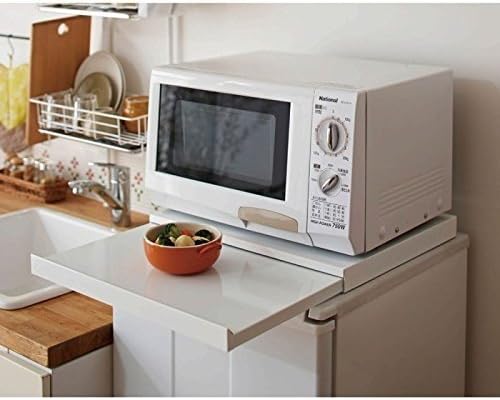 Amazon キッチンスライドテーブル 電子レンジ用 45 40cm 日本製 スライド式テーブル キッチン収納 レンジ収納 キッチンラック オンライン通販