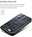 SINIANL iPhone 8 Plus Case, iPhone 7 Plus Case, Leather Wallet Folio Case Magnetic Closure Flip Cover with Stand and Credit Card Slot for iPhone 8 Plus / 7 Plus Blue