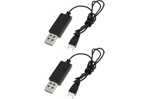 YINETTECH 2PCS Quadcopter USB Charging Cable 60cm 5V 3.7V Compatible with Sharper Image Quadcopter Drones