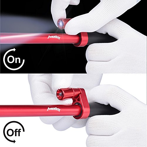 MadBite Hook Out Fish Hook Remover - Various Styles of Corrosion Resistant Hook Removal Tools for the Safe Removal Of Hooks and Fishing Lures (Red - 13.6")