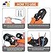 Ratchet Wire Crimping Tool, Self-adjustable Square Ferrule Crimper Crimping Pliers for 0.25-10mm² Wire Terminals