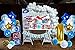 Treasures Gifted First Birthday Decorations for Boys Soccer or Baseball Party Supplies Little Man 1st Bday with Multi Blue and Gold Foil Banners Latex Balloons Backdrop Streamers