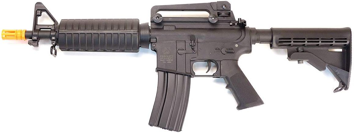 CyberGun Colt M4 Sportsline Commando AEG- Black, Includes Battery and Charger, Multi-Color (180894/92584)