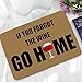 Humor Interesting Of Say；If You Forgot The Wine Go Home Entrance Mats Floor Carpet Interior / Outdoor / Front Door / Bathroom Mat Rubber Non-slip Doormat (23.6 L x 15.7 W)