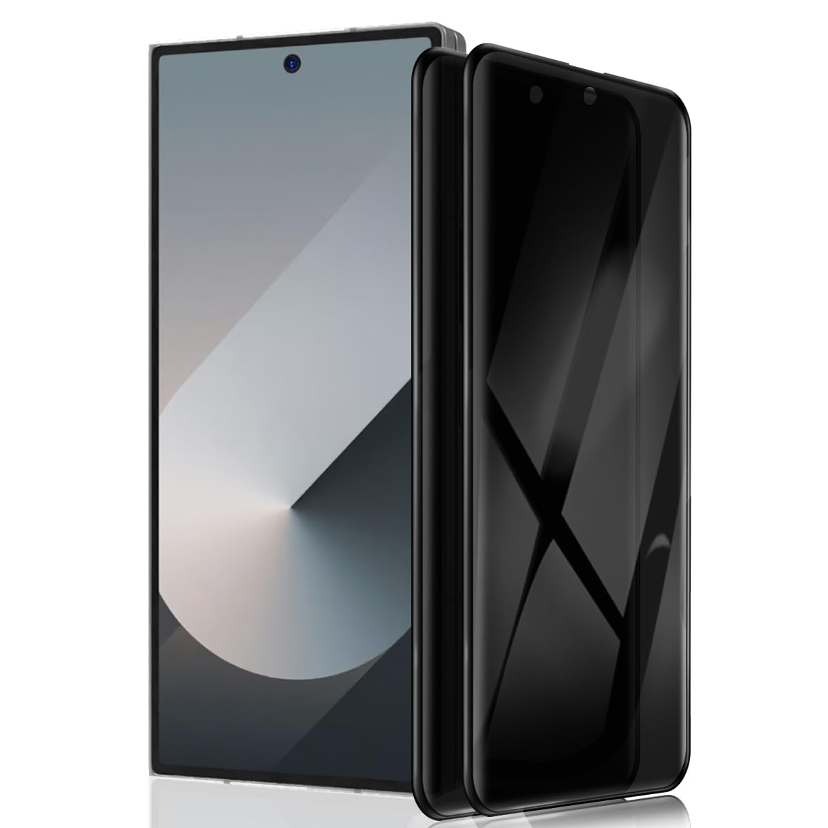Cmiuubrer 2 Pack Outer Privacy Tempered Glass for