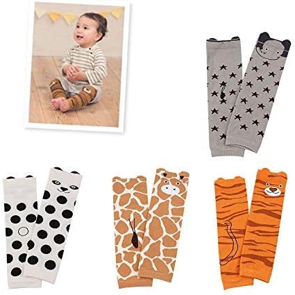 4Pack Kids Baby Leg Warmers Toddler Boys Girls Cotton Leggings Kneepads for Crawling Warming