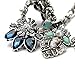 Fit&Wit Rhinestone Crystal Choker Reasin Statement Fashion Costume Necklace for Women