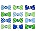 Tiny Ideas First Year Monthly Milestone Bowtie Photo Sharing Baby Belly Stickers, 1-12 Months, Blue