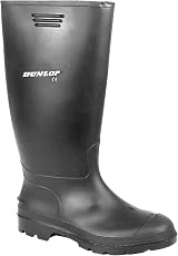 Dunlop Unisex Wellington Boots Fully Waterproof Black 11 Welly view 2