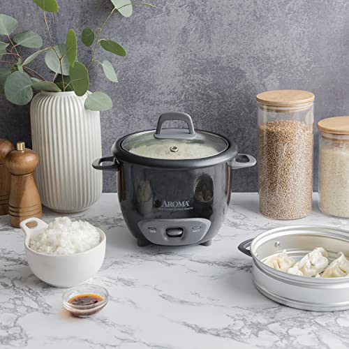Aroma Housewares 6Cup (Cooked) PotStyle Rice Cooker and Food Steamer