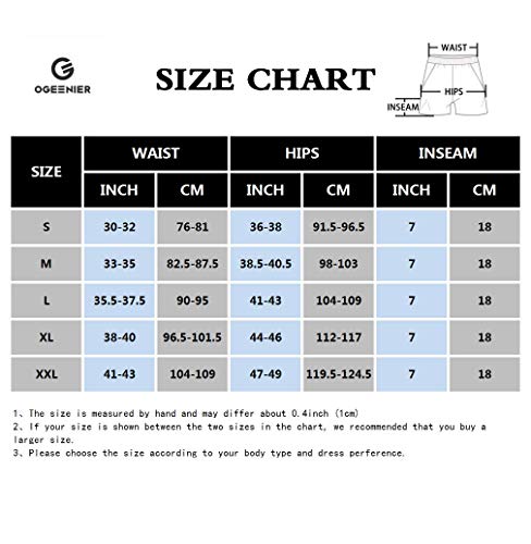image for Ogeenier - Men's 7'' Running Workout Shorts with Pockets,Breathable Qu
