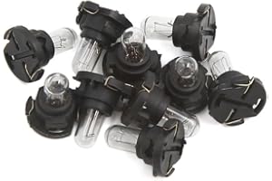 uxcell 10Pcs Yellow T4.7 Dashboard Indicator Side Light Bulb for Car Internal