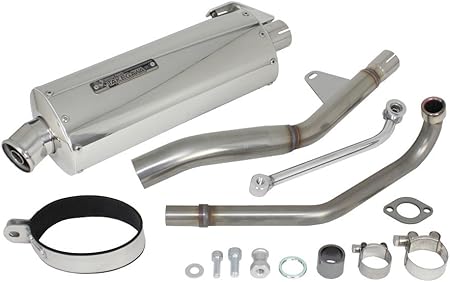 Amazon スペシャルパーツ武川 パワーサイレントオーバルマフラー スーパーカブ110 Ja44 プロ Ja42 クロスカブ110 Ja45 クロスカブ Ja10 04 02 0287 フルエキゾースト 車 バイク