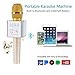 Q9 [Upgraded Version] Wireless Microphone with Speaker Karaoke Pro, 3-in-1 2200mAh Bluetooth Aluminium Alloy Karaoke Machine KTV for Apple iPhone Android Smartphone or Pc