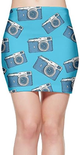 Vintage Camera Cartoon Funny Women's Mini Skort High Wais Skirt
