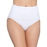 Ahh By Rhonda Shear Women's Seamless Brief with Lace Overlay