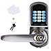 EZlock ELC01-V2.0 Electronic Backlit Keypad Keyless Entry Door Lever Lock, Unlock with Code, Card, Physical Keys, Auto-Lock, Passage Mode, Voice Operating System, Left-Handed