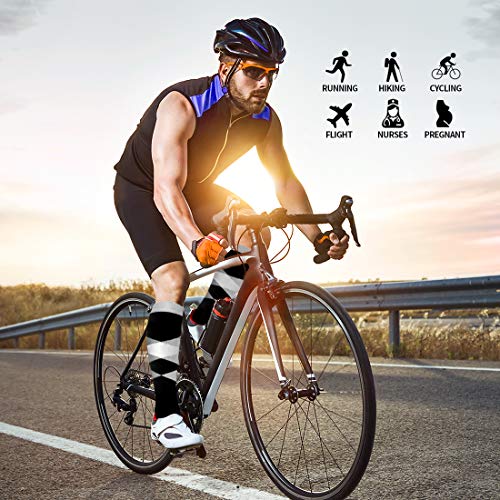 image for Bluemaple Copper Compression Socks Women and Men-Best for Running,Athl