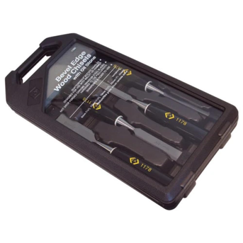 C.K T1180 Bevel Edged Wood Chisel Set