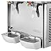 OrangeA Juice Dispenser Commercial Beverage Dispenser with Spigot Drink Dispenser 9.5 Gallon Cold Fruit Juice Beverage Ice Tea Drink Dispenser 18L X 2 Tanks (9.5 Gallon 2 Tanks)