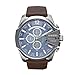 Diesel Men's DZ4281 Mega Chief Stainless Steel Brown Leather Watch