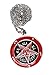 Exoticdream Inverted Pentagram Samael Lilith Baphomet Satanic Sabbatic Goat Lucifer Wiccan Pewter Pendant (BLACK RED +24