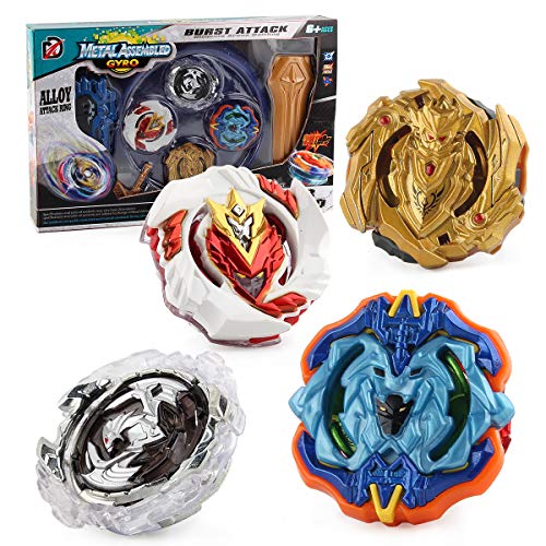 3T6B Spinning Top, God of War Wing Top Spinning Double Layered Pull Gyro Toy Boy Battle Spin Hurricane Gyro Set (XD168-26A) - Thumbnail 6