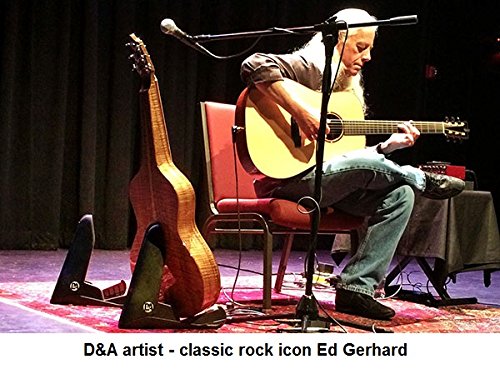 D&A ICE Stand Acoustic - Used by the Pros - Lightweight lattice reinforced ABS travel stand. TPE Polymer contact points safe for ANY finish. Acoustic guitars/bass, etc. (by RKS)