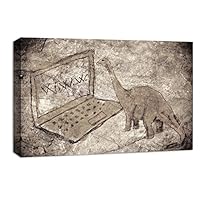 Canvas Wall Art - Celestial Beast Rock Painting - Canvas Prints Home Artwork Decoration for Living Room,Bedroom - 12x18 inches