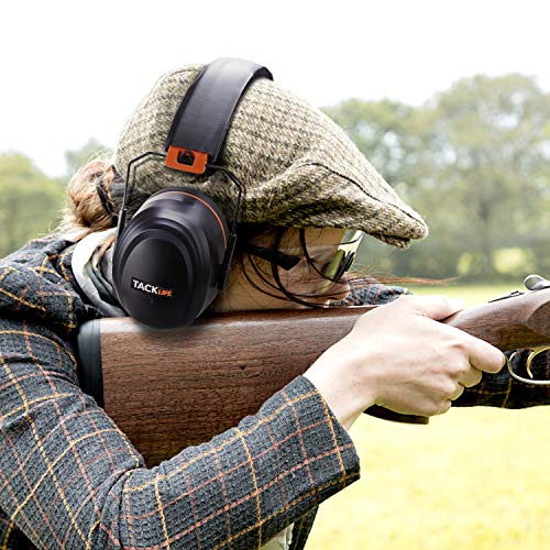 Noise Reduction Safety Ear Muffs, Tacklife [Reinforced] NRR 28dB