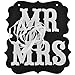 Pixnor MR MRS Chair Bunting Banner Garland Wedding Photo Props Decoration