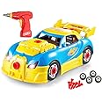 Take Apart Racing Car Toys - Build Your Own Toy Car with 30 Piece Constructions Set - Toy Car Comes with Engine Sounds & Ligh