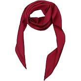 GHTIYLP Long Satin Neckerchief Versatile Ribbon Tie Neck Scarf Solid Color Skinny Womens Tie