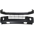Garage-Pro Bumper Cover SET Compatible with 2007-2014 Ford Expedition Upper - Primed; Lower - Textured For Models With Wheel Opening Moldings Front, Upper and Lower